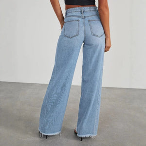 Cropped jeans dam
