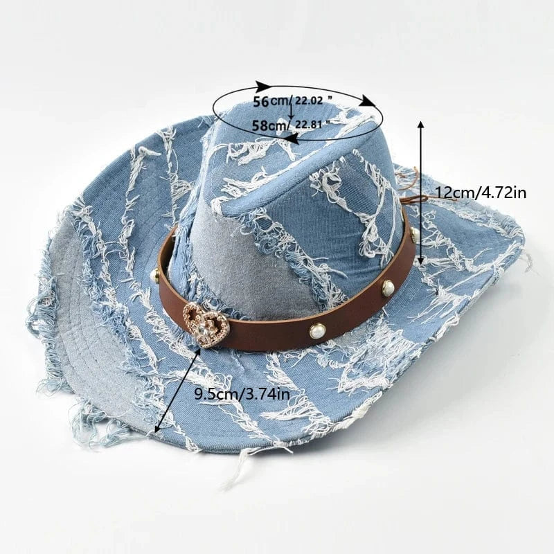 Denim Cowboyhatt