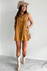 Denim jumpsuit senapsgul / S