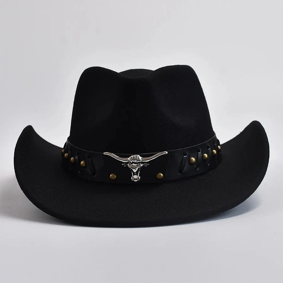 Elegant cowboyhatt i filt