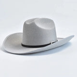 Elegant cowboyhatt i sommar Grå / One Size