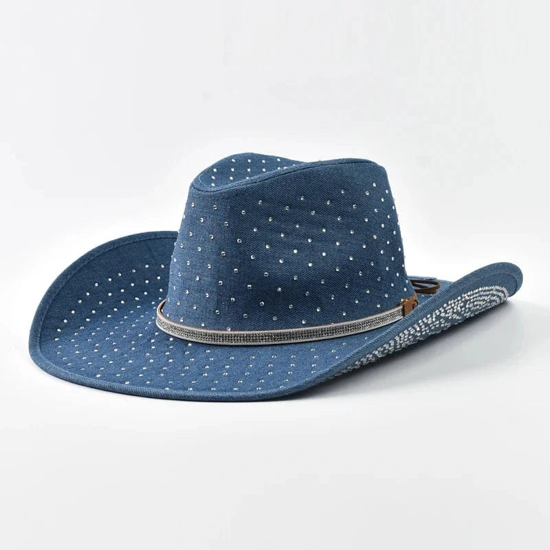Elegant Westernhatt med Strass