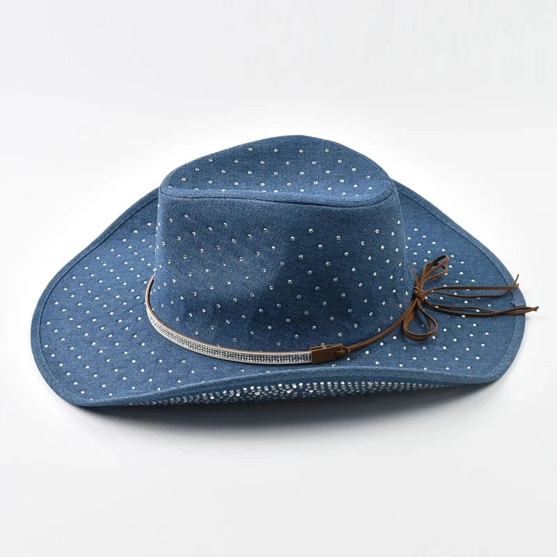 Elegant Westernhatt med Strass