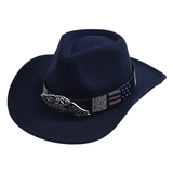 Filt Cowboyhatt USA Marinblå / 57-59cm