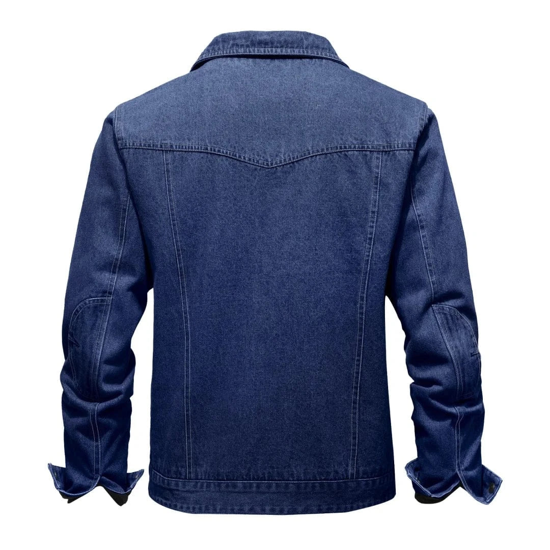Fodrad denim jacka herr