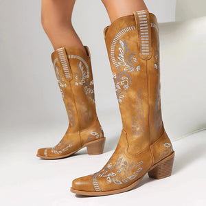 Höga cowboy boots