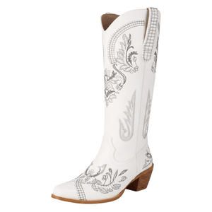 Höga cowboy boots Vit / 35