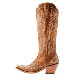 Höga Cowboyboots med Klassiskt Broderi för Dam