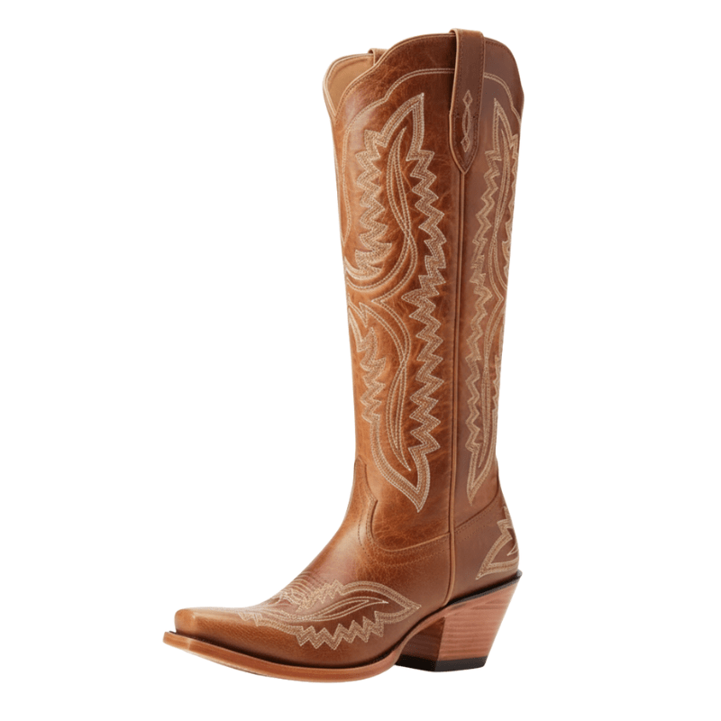 Höga Cowboyboots med Klassiskt Broderi för Dam