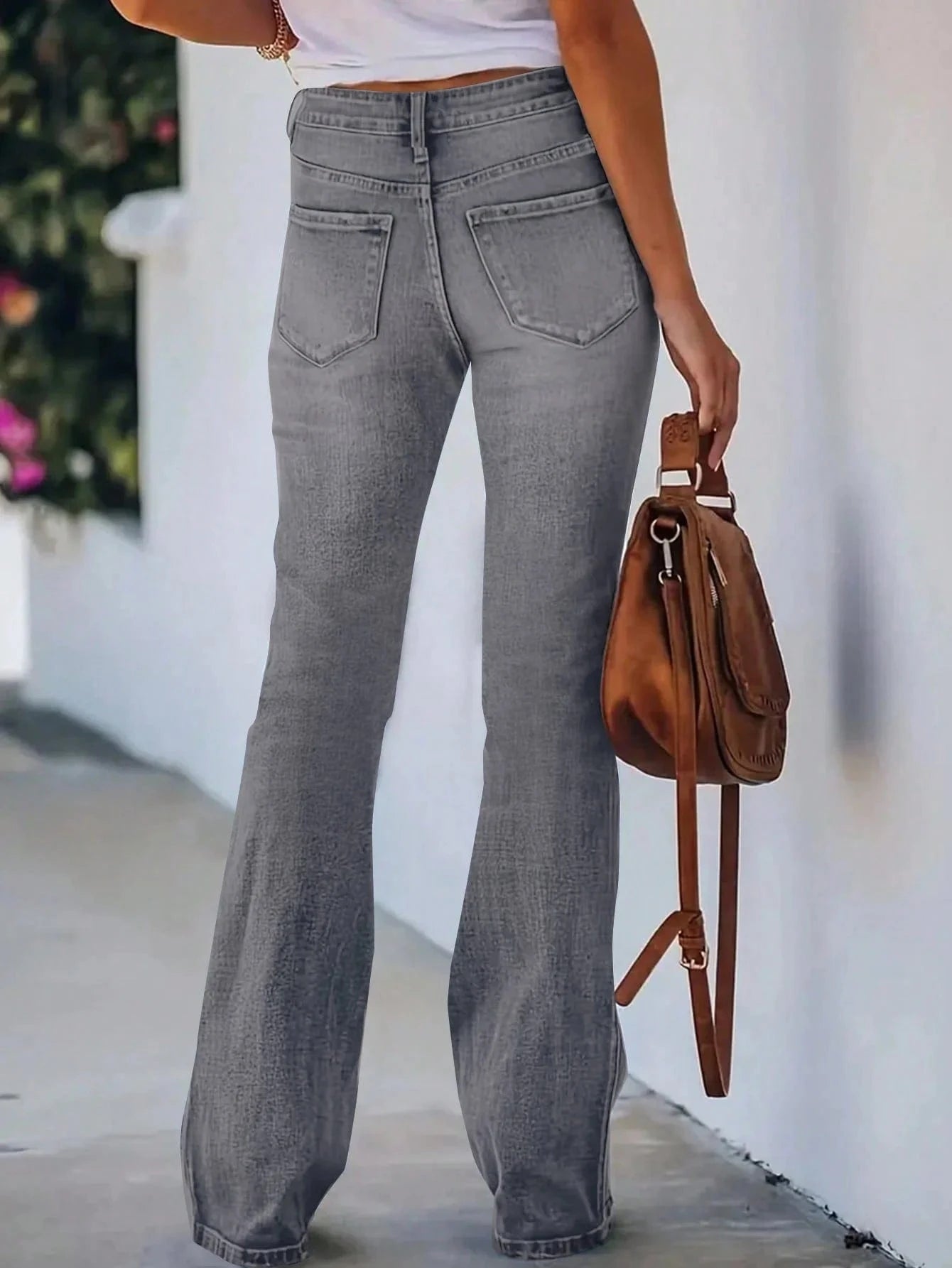 Högmidjade flare jeans