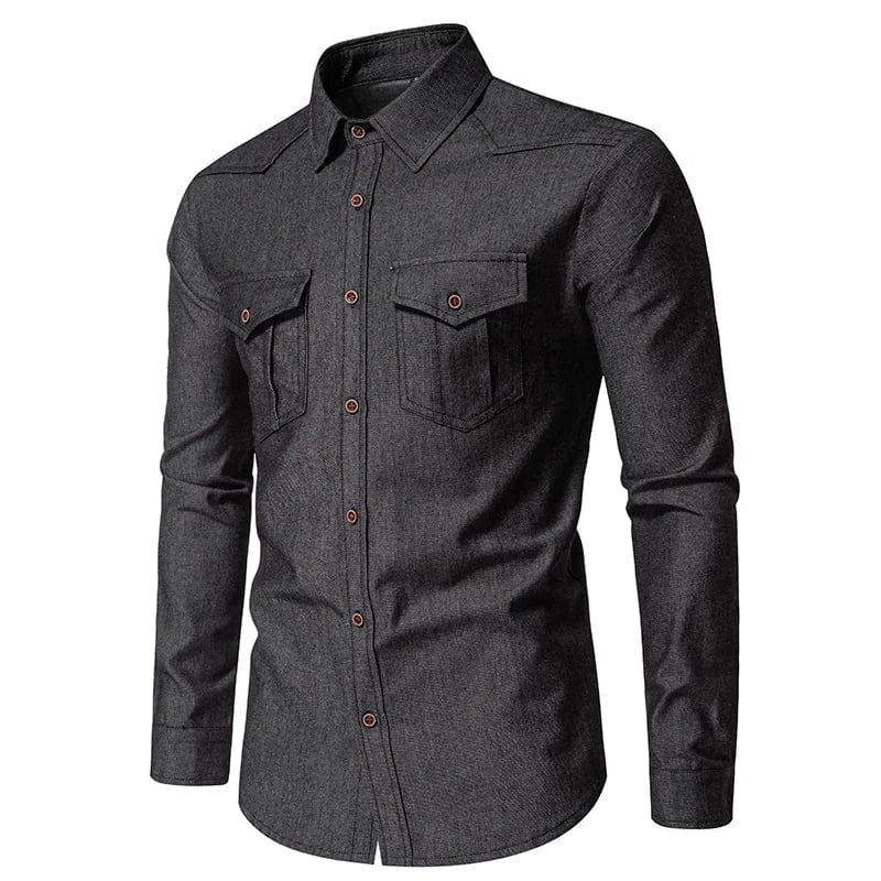 Jeans skjorta western