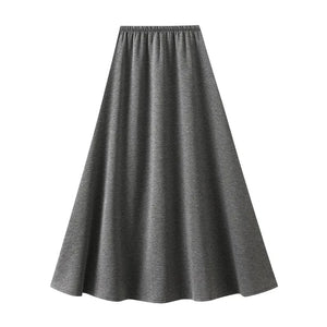 Kjol a linje midi Mörkgrå / One Size