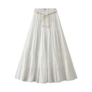 Kjol i linne Vit / One Size