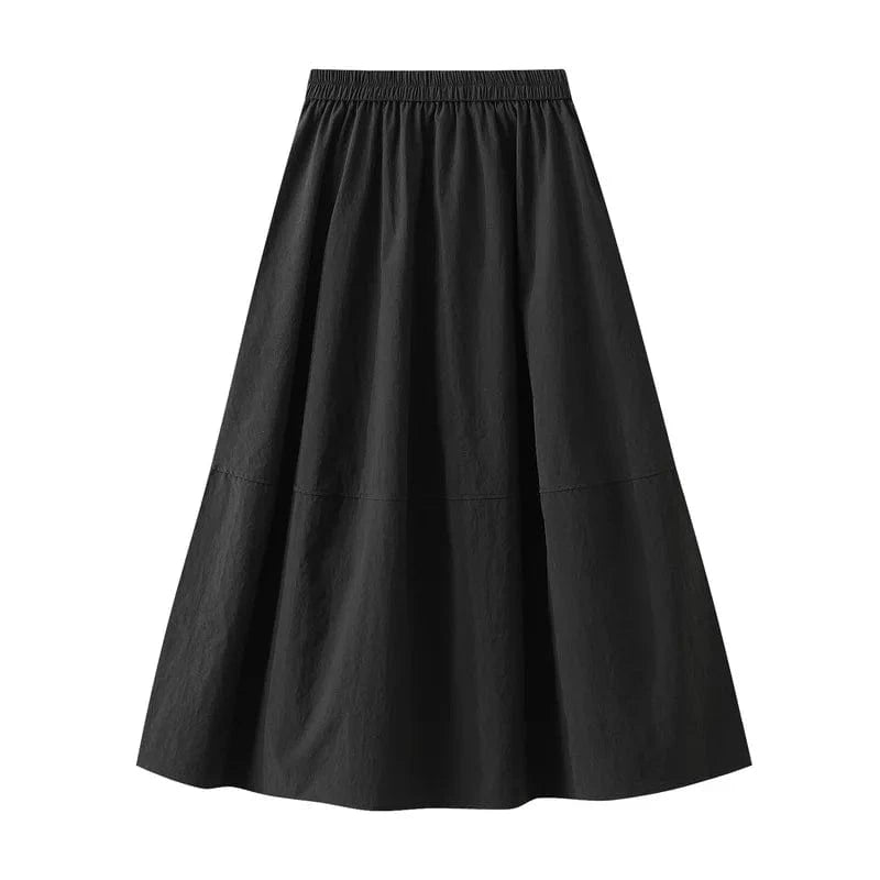 Kjol med fickor Svart / One Size