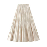 Kjol plisserad Beige / One Size