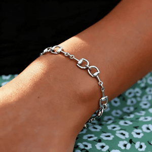Klassiskt Silverarmband Hästbett Silver / 15med4cm