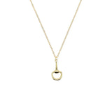 Klassiskt Silverhalsband hästbett Guld / 41cm med 5cm