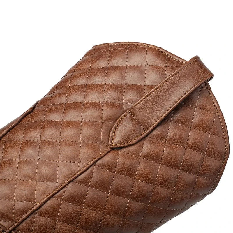 Låga Cowgirl Boots med Quiltat Skaft