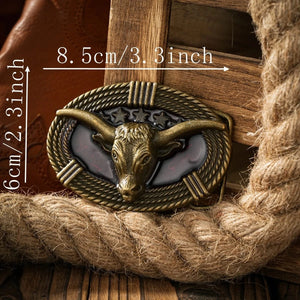 Longhorn Bältesspänne Western Cowboy Spänne Metall