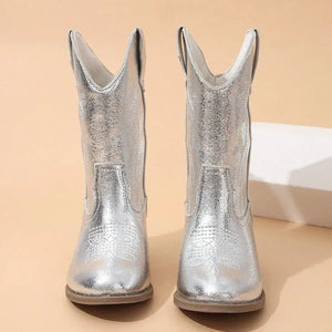 Metalliska Cowboyboots för Barn