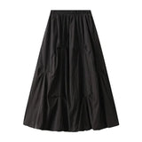 Midikjol med ballongsilhuett Svart / One Size