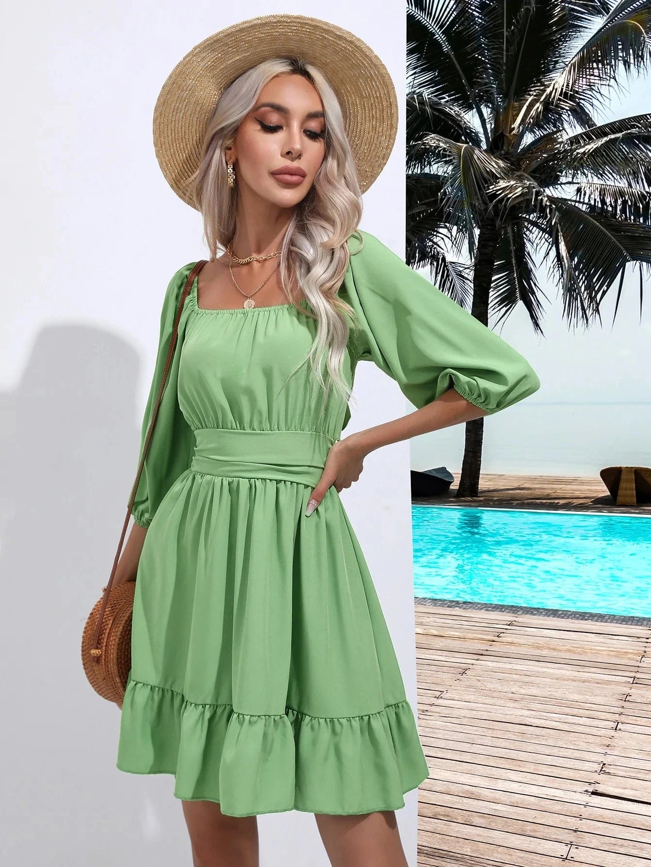 Mini klänning sommar