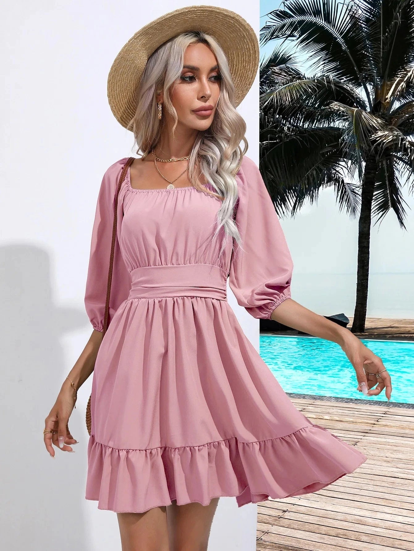 Mini klänning sommar