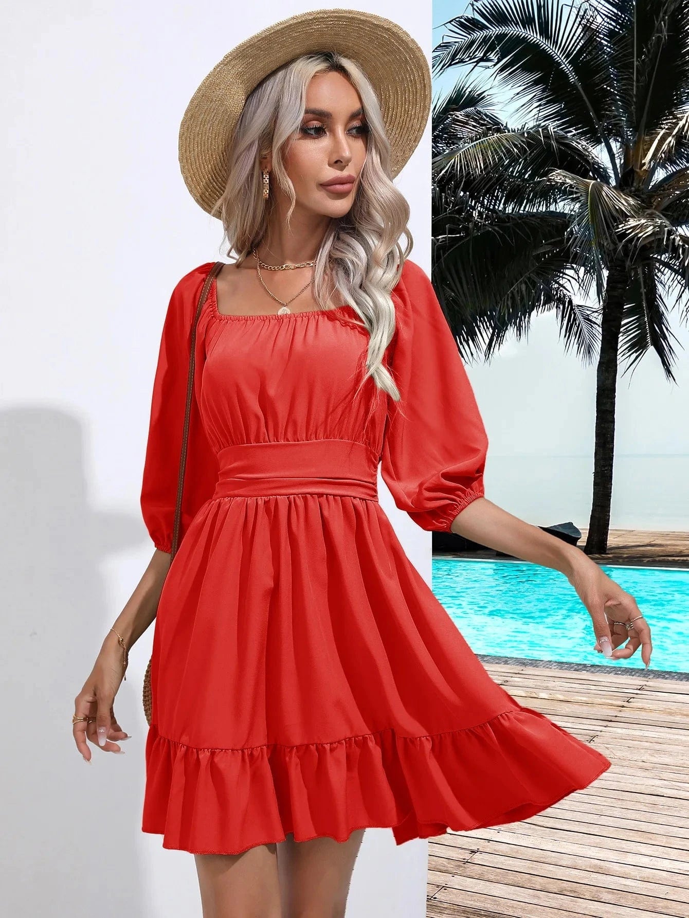 Mini klänning sommar