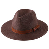 Panama cowboyhatt i strå Brun 1 / 59cm