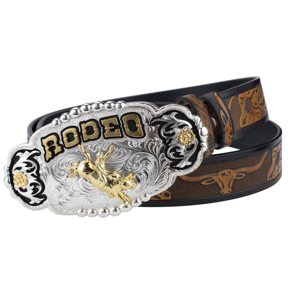 Rodeo Cowboyäderbälte Kamel / 90cm
