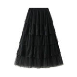 Romantisk kjol Svart / One Size