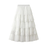 Romantisk kjol Vit / One Size