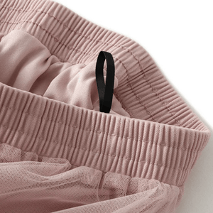 Romantisk midikjol tyll med rosetter