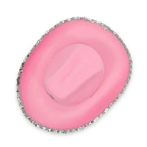 Rosa Cowgirlhatt med Paljettstjärna Rosa