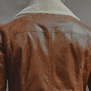 Shearling jacka brun