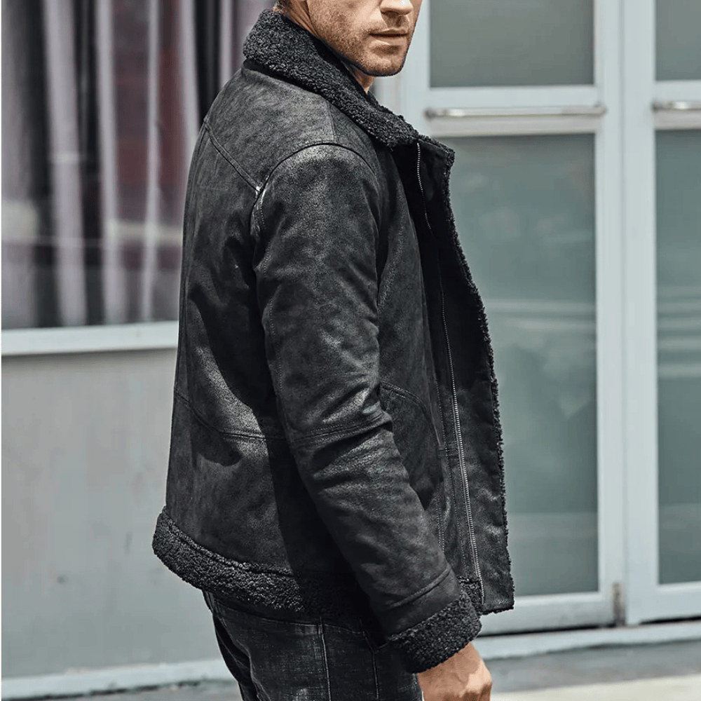 Shearling jacka man