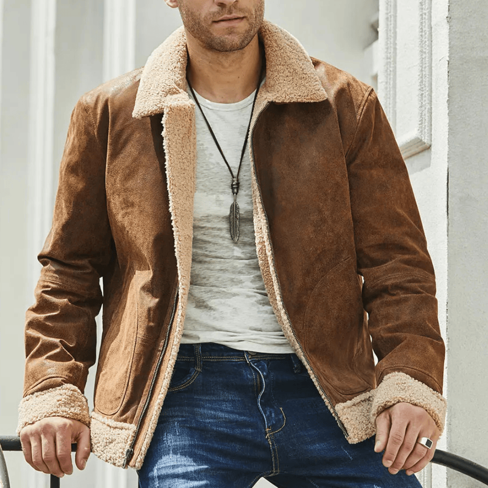 Shearling jacka man