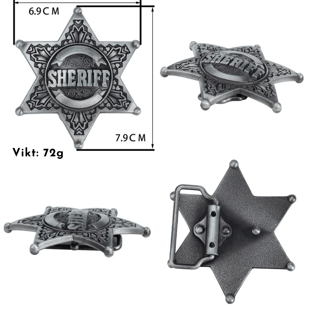 Sheriff westernläderbälte