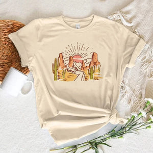 "Should've been a cowgirl" T-shirt Cowboy Hat / XS