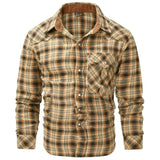 Skjorta rutig cowboy Khaki / S