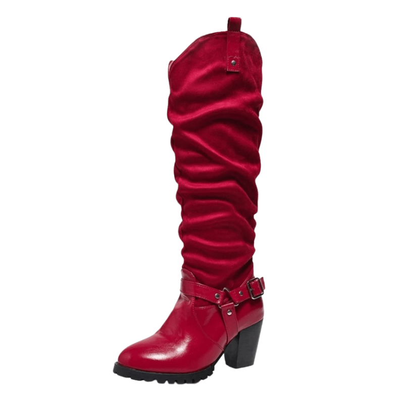 Slouch western boots Röd / 35