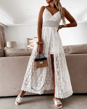 Sommar Western Broderie Anglaise Klänning