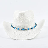 Strå Cowgirlhatt Vit / One Size