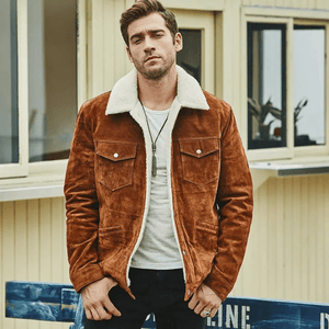 Suede jacka Brun / XS