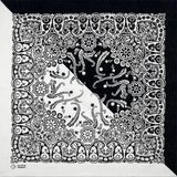 Svart vit bandana Svart vit