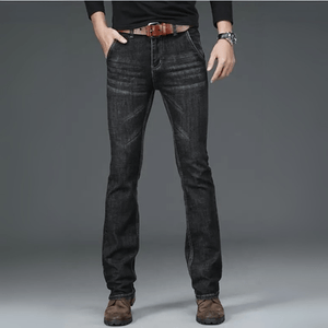Svarta bootcut jeans herr