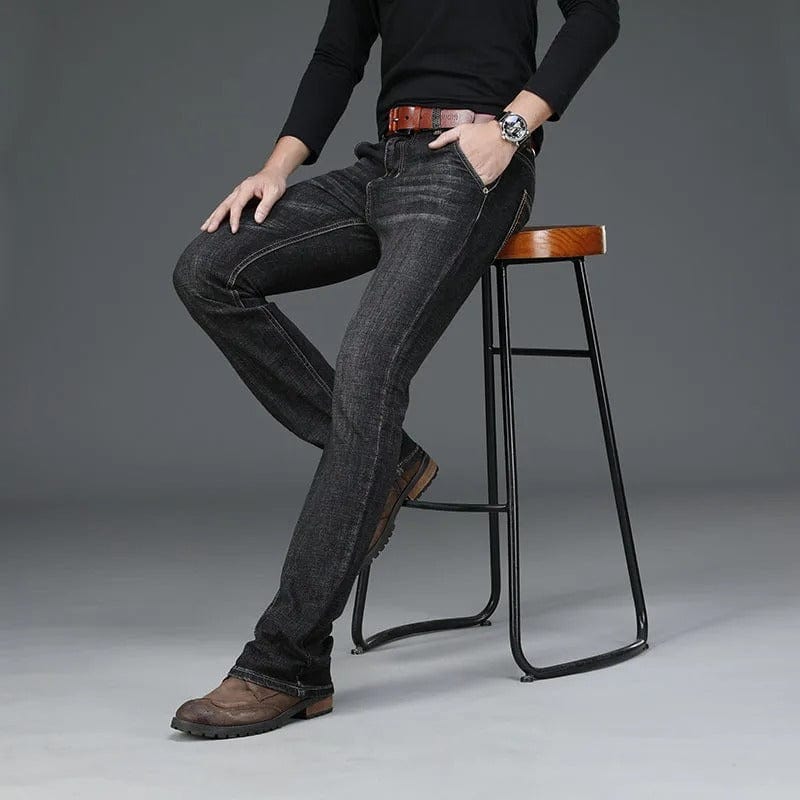 Svarta bootcut jeans herr