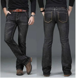 Svarta bootcut jeans herr