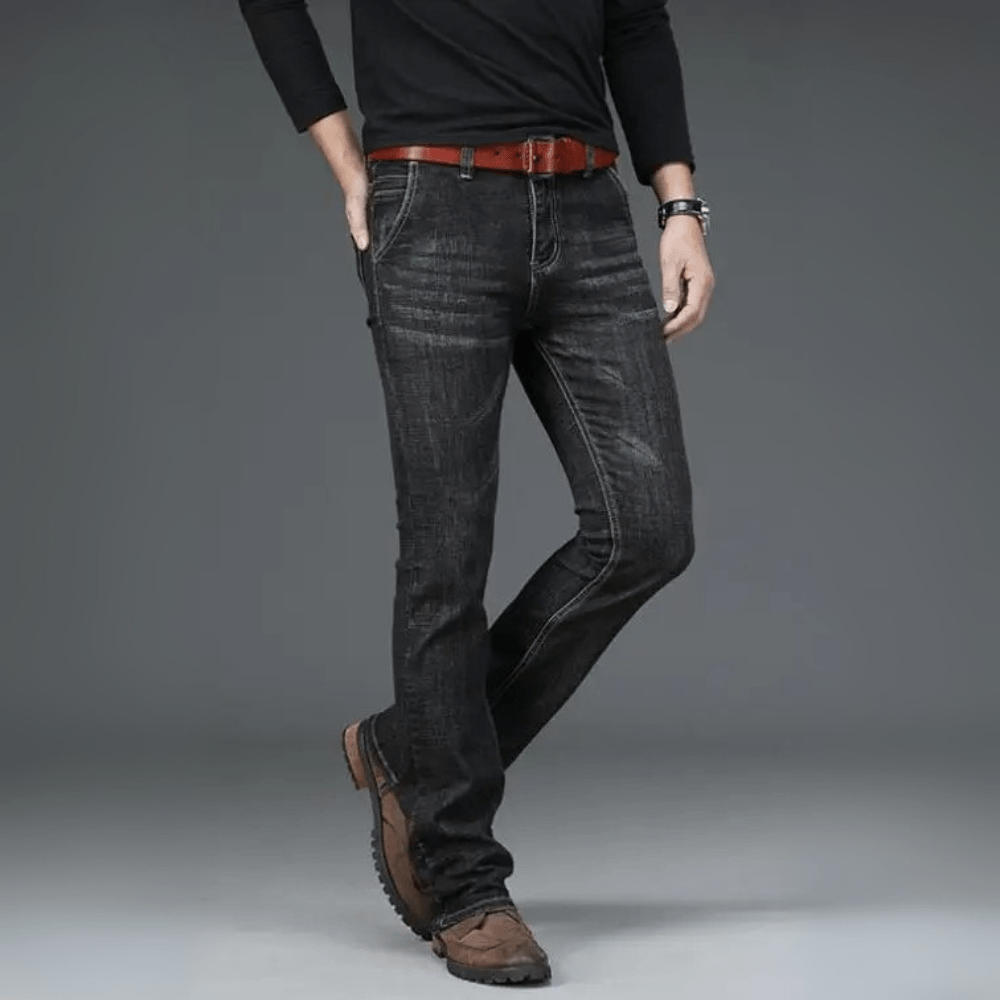Svarta bootcut jeans herr Svartgrå / 27