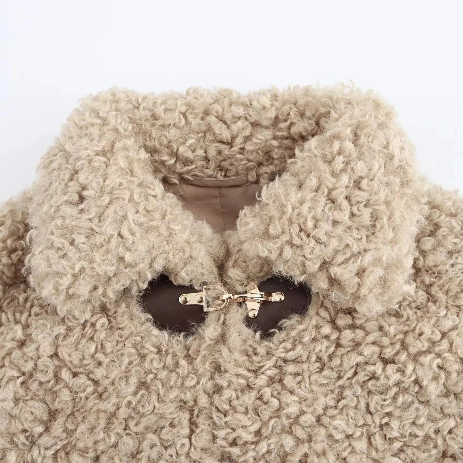 Teddy jacka dam beige